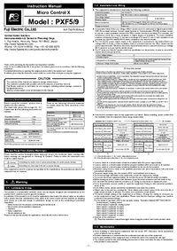 Thumbnail of document Manual - PXF Series VMD Temperature Controllers
